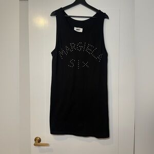 Black MM6 Studded Tank-dress